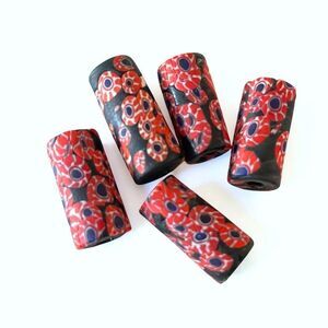 Vintage Large Millefiori Glass Eye Beads